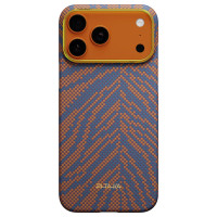 Чохол для iPhone 17 Pro Max - Pitaka Aramid Edge Ultra-Slim Breath of Veins MagSafe, Burning Orange
