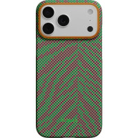 Чохол для iPhone 17 Pro Max - Pitaka Aramid Edge Ultra-Slim Breath of Veins MagSafe, Sprout Surge