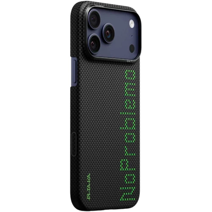 Чохол для iPhone 17 Pro Max - Pitaka Aramid Edge Ultra-Slim Lumintex MagSafe, NoProblemo