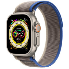 Apple Watch Ultra Titanium, Blue/Gray Trail Loop (M/L), LTE