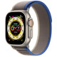 Apple Watch Ultra Titanium, Blue/Gray Trail Loop (M/L), LTE