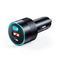 АЗП Choetech 130W 3 Port Fast Car Charger Black