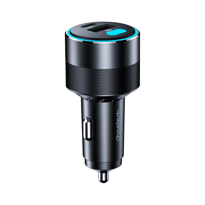 АЗП Choetech 130W 3 Port Fast Car Charger Black