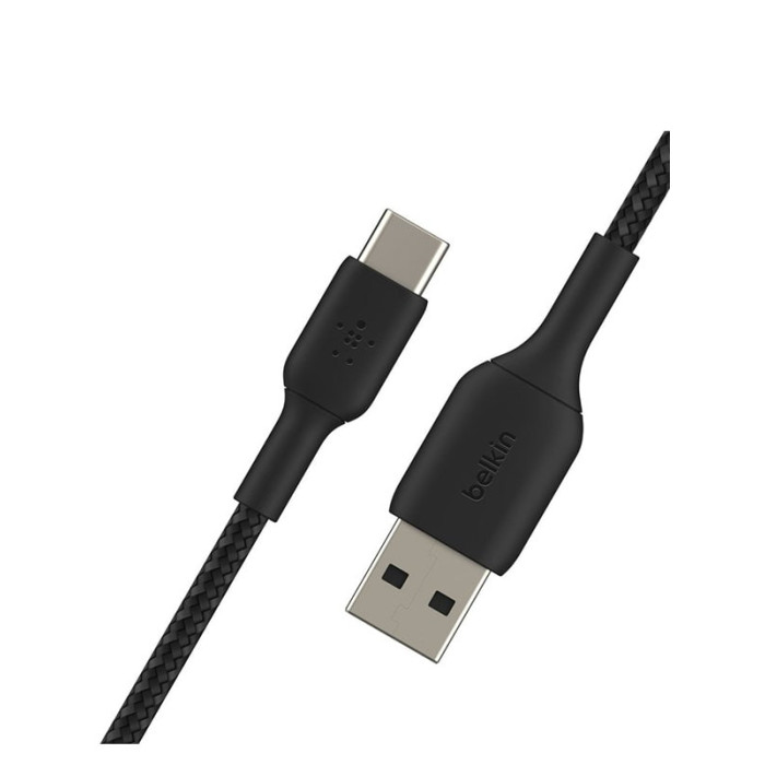 Кабель USB to USB-C - Belkin, Braided 12W 1m, Black