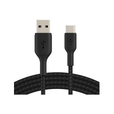 Кабель USB to USB-C - Belkin, Braided 12W 1m, Black