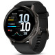 Смарт-годинник Garmin Venu 4 45mm Slate with Black Silicone Band