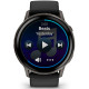 Смарт-годинник Garmin Venu 4 45mm Slate with Black Silicone Band