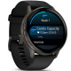 Смарт-годинник Garmin Venu 4 45mm Slate with Black Silicone Band