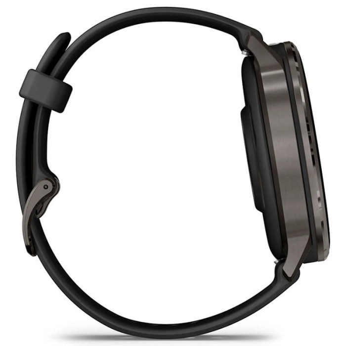 Смарт-годинник Garmin Venu 4 45mm Slate with Black Silicone Band