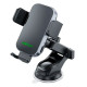 Тримач з безпровідною зарядкою Acefast D53 with Electric Clamp for Dashboard 15W, Black