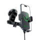 Тримач з безпровідною зарядкою Acefast D53 with Electric Clamp for Dashboard 15W, Black