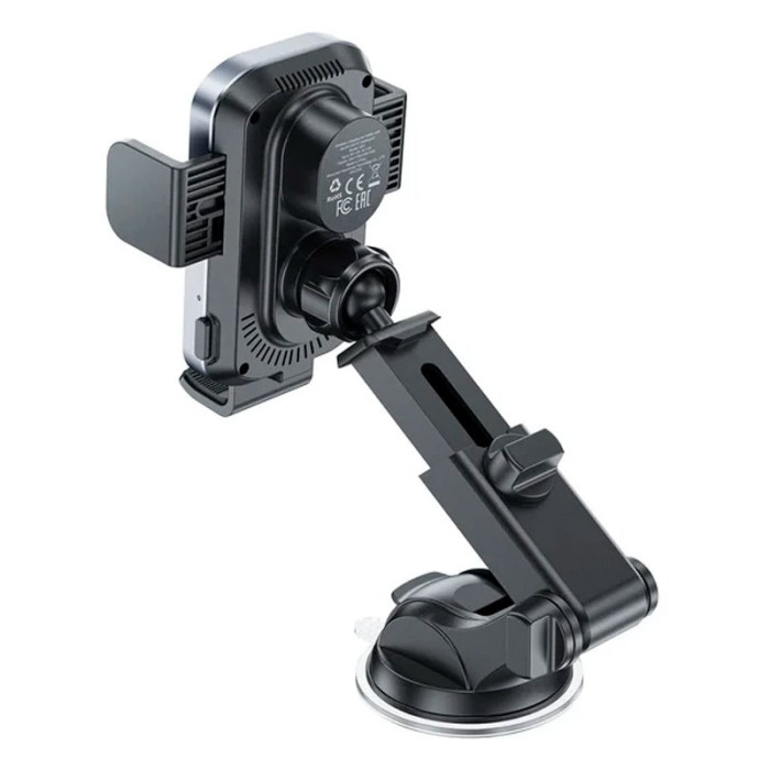 Тримач з безпровідною зарядкою Acefast D53 with Electric Clamp for Dashboard 15W, Black