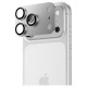 Захисне скло камери для iPhone 17 Pro Max - Benks, Glass Warrior Lens Protection, Silver