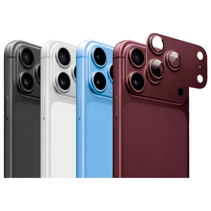 Захисне скло камери для iPhone 18 Pro Max - ZK, Armored Lens, Black