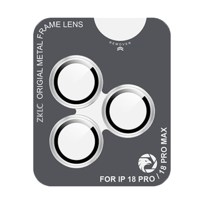 Захисне скло камери для iPhone 18 Pro / 18 Pro Max - ZK, Protection Lens, Silver