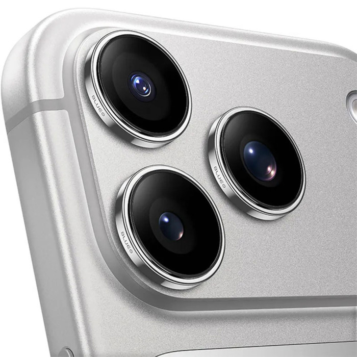 Захисне скло камери для iPhone 18 Pro / 18 Pro Max - Blueo, Sapphire Crystal, Silver