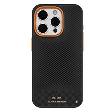 Чохол для iPhone 15 Pro - Blueo (600D) Aramid BiTexture Slim MagSafe, Orange