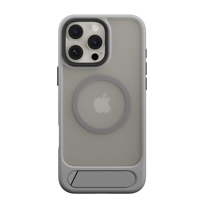 Чохол для iPhone 16 Pro Max - Switcheasy EasyStand Guard MagSafe, Titanium