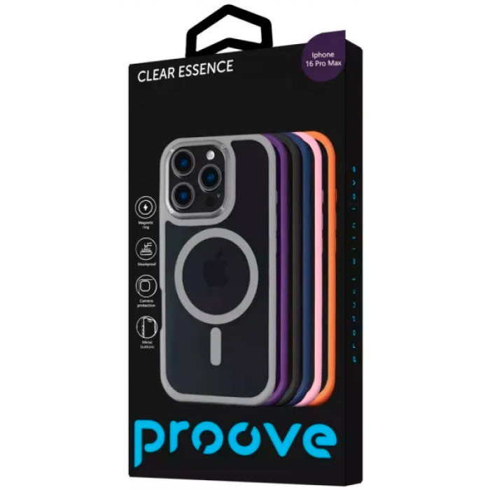 Чохол для iPhone 16 Pro - Proove Clear Essence MagSafe, Grey