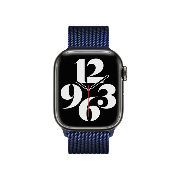 Ремінець для Apple Watch - 42/44/45/46/49mm, Milanese Loop, Dark Blue (HC)