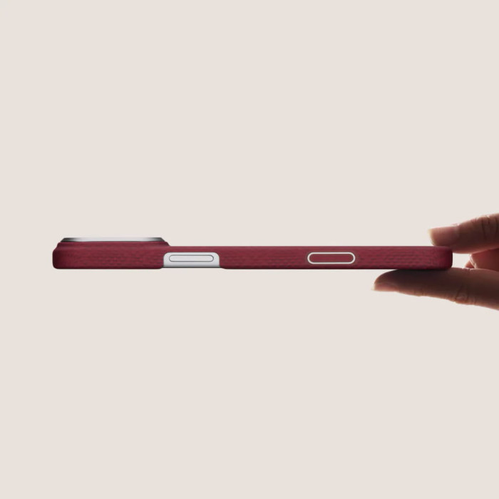 Чохол для iPhone 17 Pro Max - Pitaka Aramid Edge Ultra-Slim MagSafe, Harvard Crimson