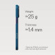 Чохол для iPhone 17 Pro Max - Pitaka Aramid Edge Ultra-Slim Ink Horse Painting MagSafe, Azure Green