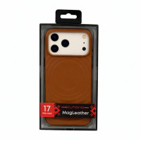 Чохол для iPhone 17 Pro - Cutana Leather MagSafe, Brown