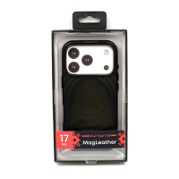 Чохол для iPhone 17 Pro - Cutana Leather MagSafe, Black