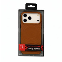Чохол для iPhone 17 Pro Max - Cutana Leather MagSafe, Brown