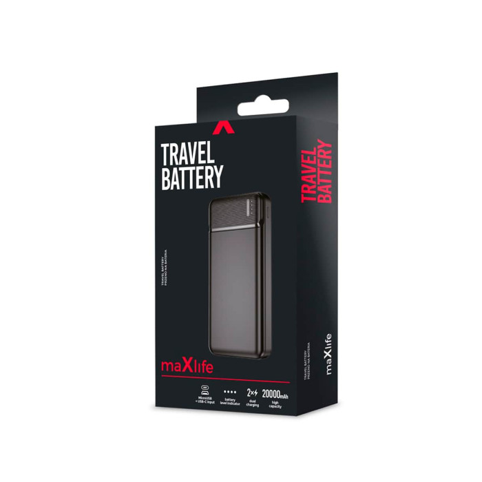 Додатковий аккумулятор MaXlife 20000mAh Black