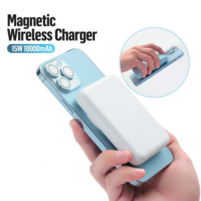 Додатковий аккумулятор Blueo 10000mAh Wireless MagSafe 20W Black