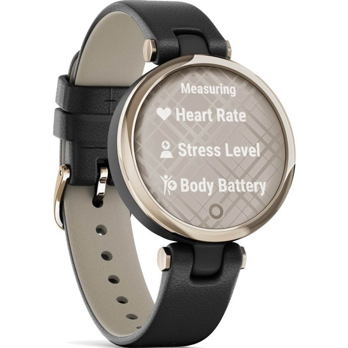 Смарт-годинник Garmin Lily Classic Edition - Cream Gold w. Black Case and Italian Leather Band