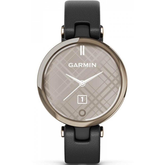 Смарт-годинник Garmin Lily Classic Edition - Cream Gold w. Black Case and Italian Leather Band