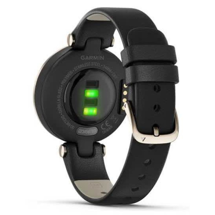 Смарт-годинник Garmin Lily Classic Edition - Cream Gold w. Black Case and Italian Leather Band