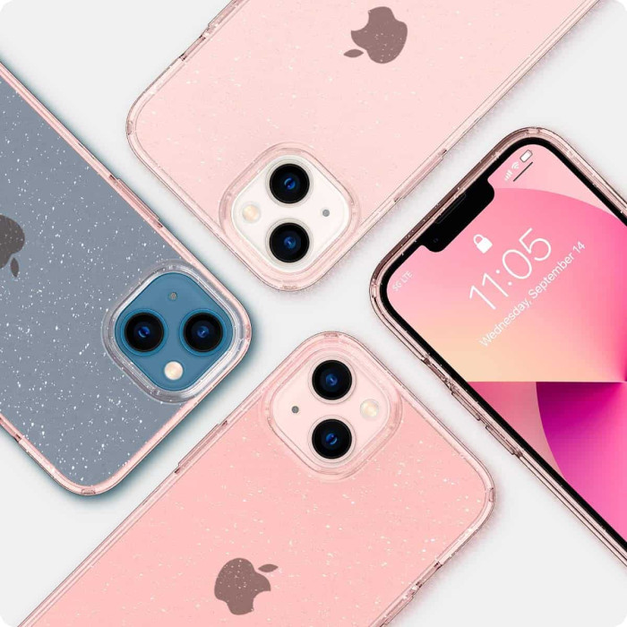Чохол для iPhone 13 - Spigen Liquid Crystal, Rose Quartz
