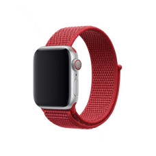 Ремінець для Apple Watch - 42/44/45/46/49mm, Nylon Sport Loop Band, Red (HC)