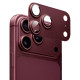 Захисне скло камери для iPhone 18 Pro Max - ZK, Armored Lens, Dark Cherry