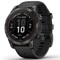 Смарт-годинник Garmin Fenix 7 Pro Sapphire Solar Carbon Gray DLC Titanium with Black Вживаний (б/в)