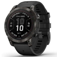 Смарт-годинник Garmin Fenix 7 Pro Sapphire Solar Carbon Gray DLC Titanium with Black Вживаний (б/в)