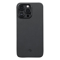Чохол для iPhone 14 Pro - Pitaka 3 Twill 600D MagSafe, Black / Grey