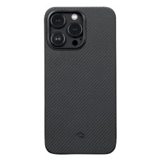 Чохол для iPhone 14 Pro - Pitaka 3 Twill 600D MagSafe, Black / Grey
