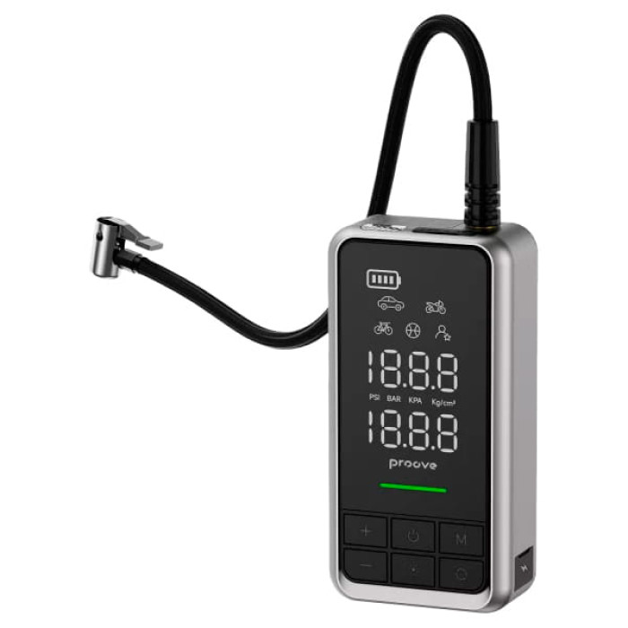 Автомобільний пусковий пристрій + насос Proove Air Jump 10400mAh 1000A Gray