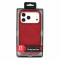 Чохол для iPhone 17 Pro Max - Cutana Leather MagSafe, Red