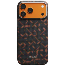 Чохол для iPhone 17 Pro Max - Pitaka Aramid Edge Ultra-Slim Monogram PITAKA Leaping MagSafe, Orange