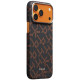 Чохол для iPhone 17 Pro Max - Pitaka Aramid Edge Ultra-Slim Monogram PITAKA Leaping MagSafe, Orange