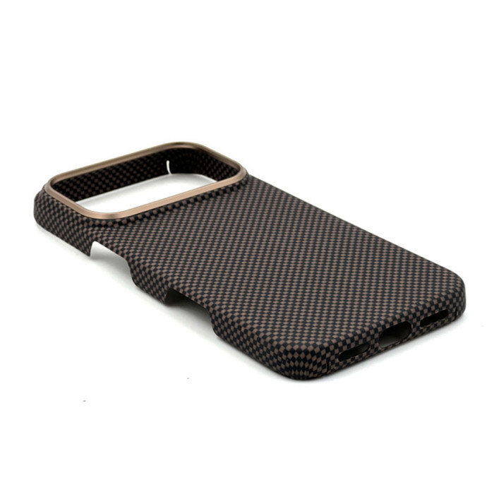 Чохол для iPhone 17 Pro Max - Cutana Carbon (1500D) MagSafe, Brown