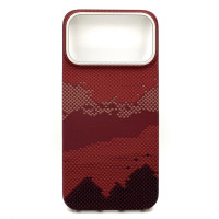 Чохол для iPhone 17 Pro Max - Cutana Carbon (1500D) MagSafe, Red