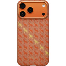 Чохол для iPhone 17 Pro Max - Pitaka Aramid Edge Ultra-Slim Happiness Rides In MagSafe, Amber