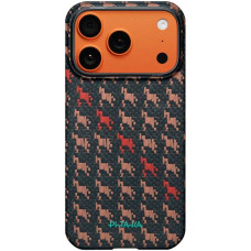 Чохол для iPhone 17 Pro Max - Pitaka Aramid Edge Ultra-Slim Happiness Rides In MagSafe, Ebony