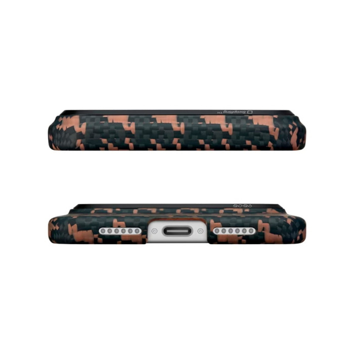 Чохол для iPhone 17 Pro Max - Pitaka Aramid Edge Ultra-Slim Happiness Rides In MagSafe, Ebony